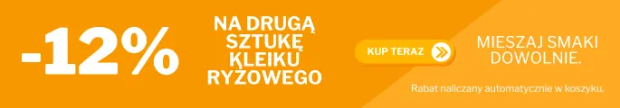 Promocja -12% druga sztuka kleik ryżowy