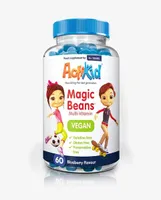 ActiKid - Multiwitaminy, Magic Beans, Vegan, Blueberry, 60 żelek