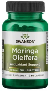 Swanson - Moringa Oleifera, 400mg, 60 kapsułek