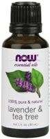 NOW Foods - Essential Oil, Lavender & Tea Tree, Liquid, 30ml