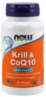 NOW Foods - Krill Oil & Coenzyme Q10, 60 softgels