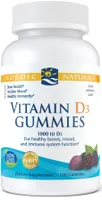 Nordic Naturals - Witamina D3, 1000 IU, Smak Dzikich Jagód, 120 żelek