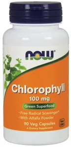 NOW Foods - Chlorofil, 100 mg, 90 vkaps