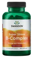 Swanson - Super Stress B-Complex z Witaminą C, 100 kapsułek