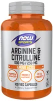 NOW Foods - Arginine & Citrulline, 500/250, 120 vcaps