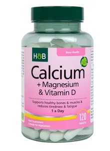 Holland & Barrett - Calcium + Magnesium & Vitamin D, 120 tablets