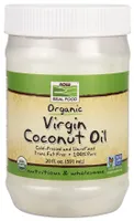 NOW Foods - Olej Kokosowy, Virgin & Organic, 591 ml