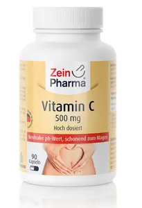 Zein Pharma - Witamina C, Buforowana, 500mg, 90 kapsułek