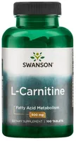 ﻿Swanson - L-Karnityna, 500mg, 100 tabletek