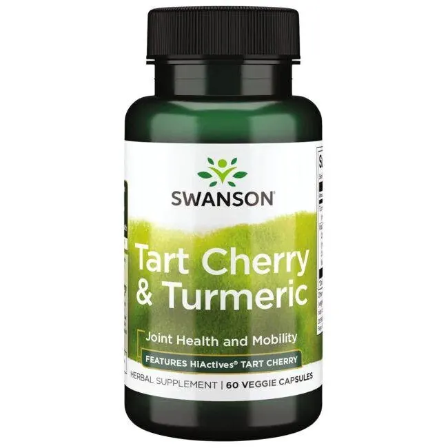Swanson - Tart Cherry & Turmeric, 60 kapsułek