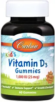 Carlson Labs - Kid's Vitamin D3 Gummies 1000 IU, 60 gummies