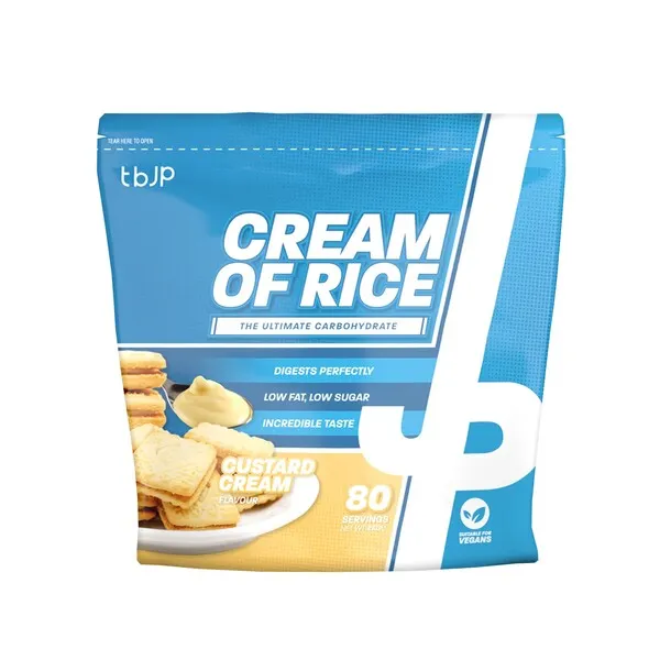 Trained by JP - Kleik Ryżowy, Cream of Rice, Custard Cream, Proszek, 2000g