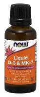 NOW Foods - Vitamin D-3 & MK-7, Liquid, 30 ml