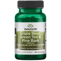 Swanson - Nasiona Winogron, Zielona Herbata i Kora Sosny, 60 kapsułek