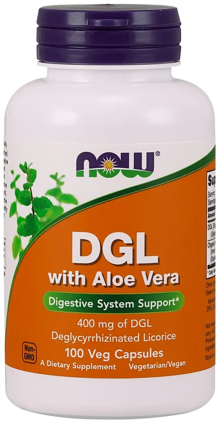 NOW Foods - DGL z Aloe Vera, 100 vkaps