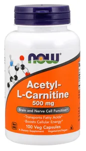 ﻿NOW Foods - Acetyl L-Karnityna, 500mg, 100 vkaps