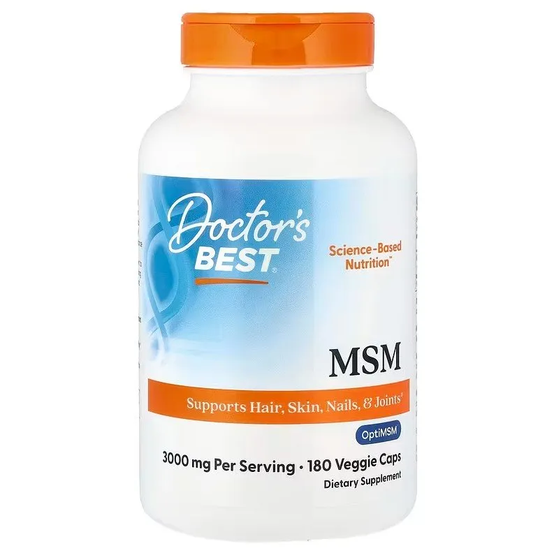 Doctor's Best - MSM z OptiMSM Vegan, 1000mg, 180 vkaps