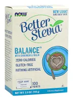 NOW Foods - Stevia, Inulin & Chromium, Powder, 110g