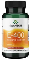 Witamina E-400 Mieszanka Tokoferoli, 400 IU - 100 softgels (EAN 087614011516)