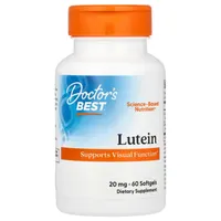 Doctor's Best - Lutein with FloraGLO, 20mg, 60 Softgeles