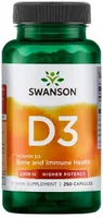 Swanson - Vitamin D3, 2000 IU, 250 Capsules