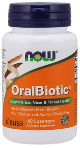 NOW Foods - OralBiotic, 60 tabletek do ssania