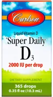 Carlson Labs - Super Daily D3, 2000 IU, Liquid, 10 ml