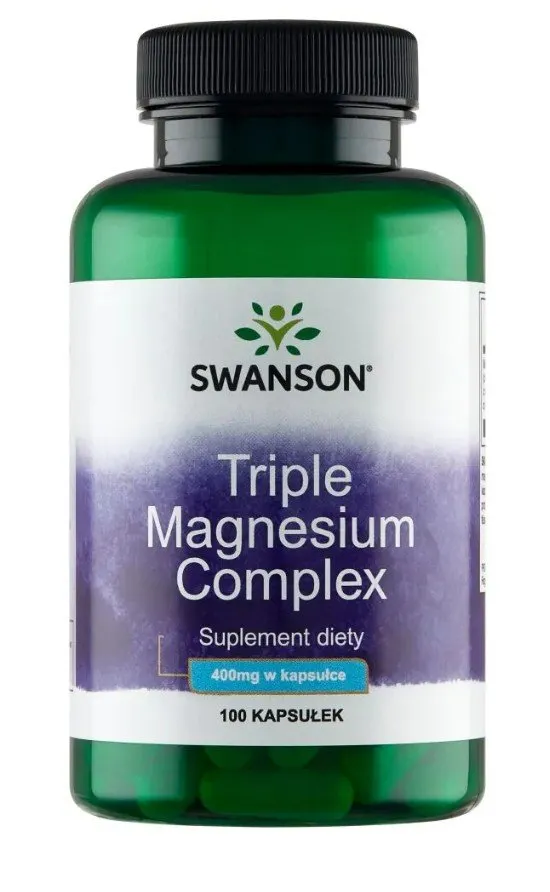 Swanson - Triple Magnesium Complex, 400mg, 100 kapsułek