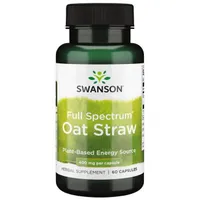 Swanson - Oats, Oat Straw, 400mg, 60 capsules