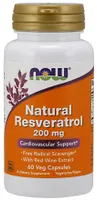 NOW Foods - Resveratrol + Red Wine Extract, 200mg, 60 capsules