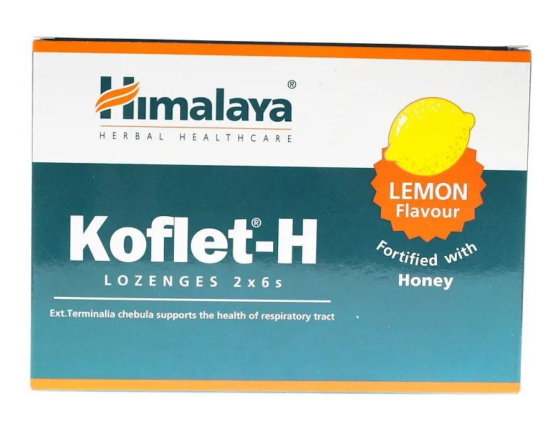 Himalaya - Koflet-H, Lemon, 12 lozenges
