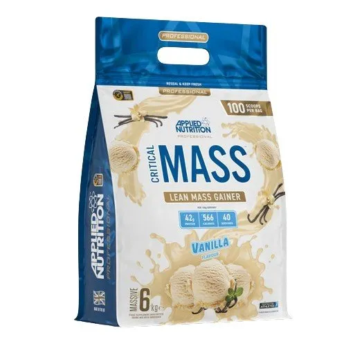 Applied Nutrition - Gainer, Critical Mass Professional, Wanilia, Proszek, 6000g