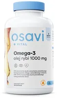 Osavi - Omega 3 Olej Rybi, 1000mg, Cytryna, 180 kapsułek miękkich