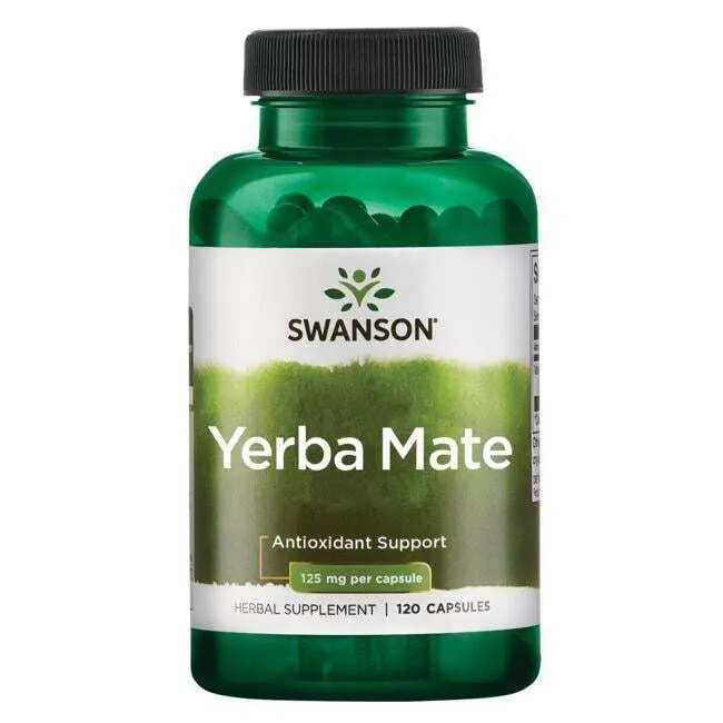 Swanson - Yerba Mate, 125mg,120 kapsułek