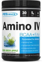 PEScience - Amino IV, Sour Green Apple, Proszek 381g