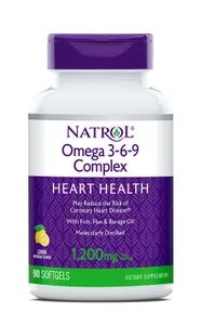 ﻿Natrol - Kwasy Omega 3-6-9, 90 kapsułek miękkich