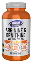 NOW Foods - Arginina i Ornityna, 500/250, 250 kapsułek