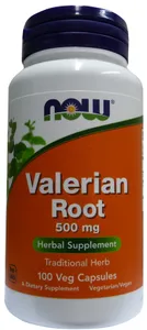 ﻿NOW Foods - Valerian Root, Waleriana, 500mg, 100 vkaps