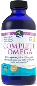Nordic Naturals - Complete Omega, 1270mg Omega + GLA, Lemon, Liquid, 237 ml