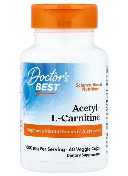 Doctor's Best - Acetyl L-Karnityna + Biosint Carnitines, 500mg, 60 vkaps