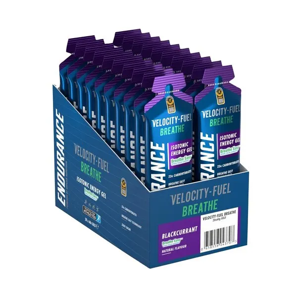 Applied Nutrition - Żel Energetyczny, Endurance Breathe, Isotonic Energy Gel, Czarna Porzeczka, 20 x 60g