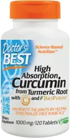 Doctor's Best - Turmeric Root Extract + BioPerine, 1000mg, 120 tablets