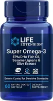 Life Extension - Super Omega-3 EPA / DHA z Lignanami Sezamowymi i Ekstraktem z Oliwek, 60 kapsułek miękkich 