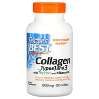 Doctor's Best - Collagen Type 1 & 3, 1000mg, 180 tablets