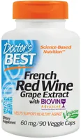 Doctor's Best - Red Grape Extract with BioVin Formula, 60mg, 90 vkaps