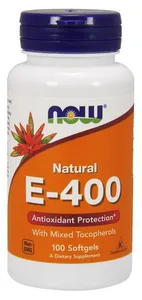 ﻿NOW Foods - Witamna E-400, Naturalna, Mix Tokoferoli, 100 kapsułek miękkich