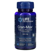 Life Extension - Cran-Max Koncentrat z Całych Owoców Żurawiny, 500 mg, 60 vkaps