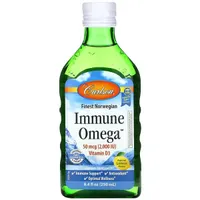 Carlson Labs - Immune Omega, Natural Lemon, Płyn, 250 ml