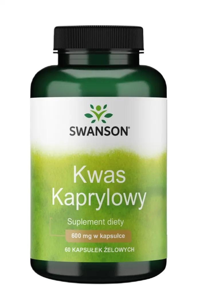  Kwas Kaprylowy, 600mg - 60 softgels (EAN 087614020969)