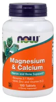 NOW Foods - Magnesium & Calcium + D3 + Zinc, 100 tablets